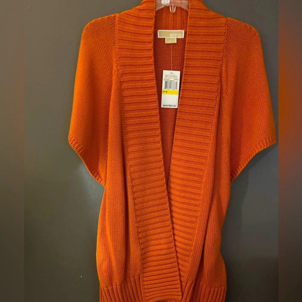 MICHAEL KORS NWT Orange Sweater sash belt SZ: MED - Picture 2 of 5